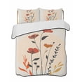thumbnail image 2 of Quilts Twin Size, Spring Floral Soft Comforter Bedding Set for Bed, Middle Century Summer Botanical Boho Lightweight Quilted Bedspread with Pillow Cover(2 Pieces) for All Season, 68x86 Inch, 2 of 6
