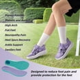 thumbnail image 4 of Women's Orthopedic Diabetic Wide Running Shoes: Comfortable Casual Arch Support Plantar Fasciitis Orthotic Sneakers, High Arch Swollen Work Tennis Sports Shoes for Foot and Heel Pain Relief, 4 of 8