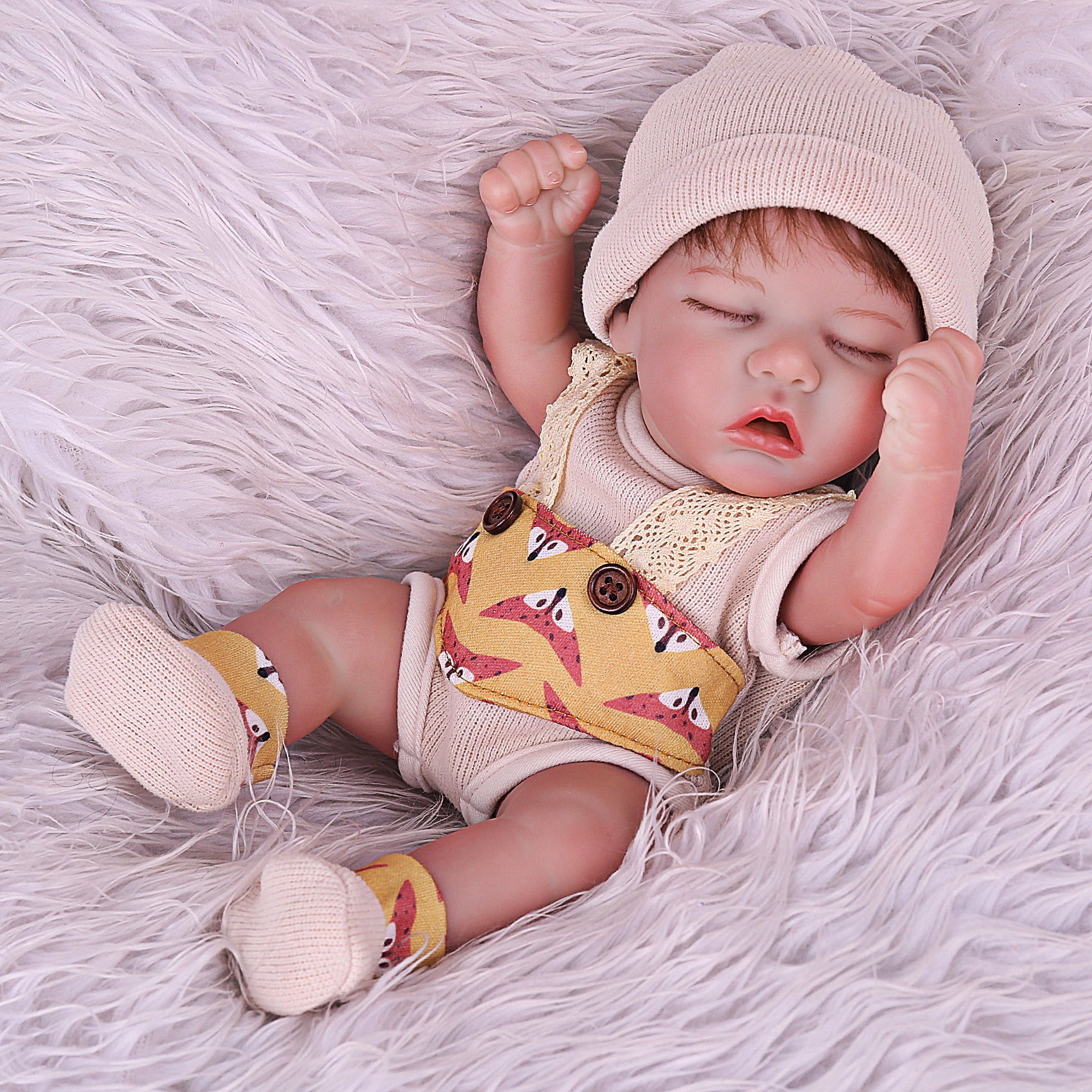 CHAREX Reborn Baby Doll Girl Lifelike 12 inch Mini Newborn Doll Full