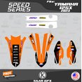 thumbnail image 4 of Kalair GFX Graphics Kit for Yamaha 2-stroke Enduro YZ 125X (2023) Speed Series, 4 of 5