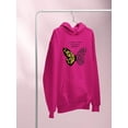 thumbnail image 3 of Leopard Butterfly Quote Hoodie Women -Image by Shutterstock, Female Small, 3 of 4