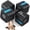 Blue, variant on MERACH 50LBS Adjustable Dumbbell Set, 5 in 1 Free Hand Weights for Home Gym, 25 lbs, Set of 2, Black&Blue