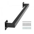thumbnail image 1 of 4ft Wall Mounted Stair Handrail Black Iron 250lbs Load Tube, 1 of 6