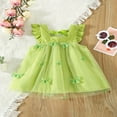 thumbnail image 2 of Bébé bébé Filles Tulle une Ligne Robe Sans Manches Plissée Papillon Tutu Princesse Partie Robe, 2 of 7