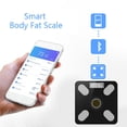 thumbnail image 4 of HAOANSolar-Powered Smart Bathroom Scale with Bluetooth - Glass Body Composition Monitor  LED Display  and Customized App for Weight and Fitness Tracking Pink, 4 of 9