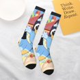 thumbnail image 6 of Saiise Bluey Funny Socks Men Women Boys Kids Adults Novelty Graphic Crew Tube Socks Crazy Design Casual Dress Socks for Sports,Running,Travel, 6 of 7