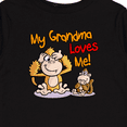 thumbnail image 4 of Inktastic My Grandma Loves Me Monkey Boys or Girls Long Sleeve Toddler T-Shirt, 4 of 5