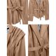 thumbnail image 4 of Chaqueta de con Parches y Cinturón para Mujer, de Larga, con Cordón Ajustable, Abrigo Grueso para Mujer, Ropa de Calle Caqui M, 4 of 10