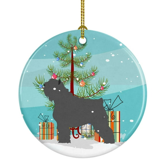 Bouvier des Flandres Christmas Ceramic Ornament