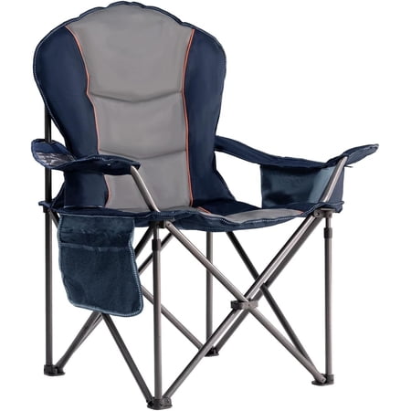 large camping chair with side product