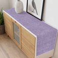 thumbnail image 3 of Vintage Purple Cotton Linen Rectangle Table Runners 13"x60", Modern Art Farmhouse Solid Color Coffee Table Runner Dresser Scarves Luxury Table Runners for Wedding Party Banquet Dinner Decor, 3 of 8