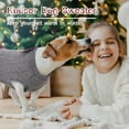 thumbnail image 6 of Kuoser British Style Dog Sweater, Warm Pet Knitwear with Bow, Cute Sweater Dress for Small Medium Dogs and Cats, S, 6 of 11