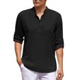 thumbnail image 2 of adviicd Mens Long Seeve T Shirts Casual Tee Men's Everyday Cotton Blend Short Sleeve T-Shirt Male Casual T-Shirt, 2 of 5