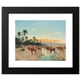 thumbnail image 2 of Paul Jean Baptiste Lazerges 18x15 Black Modern Framed Museum Art Print Titled - The Caravan (1898), 2 of 5