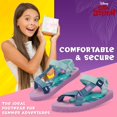 thumbnail image 3 of Sandalias Disney Stitch para niñas, color lila/azul, talla 11.5 US, 3 of 4