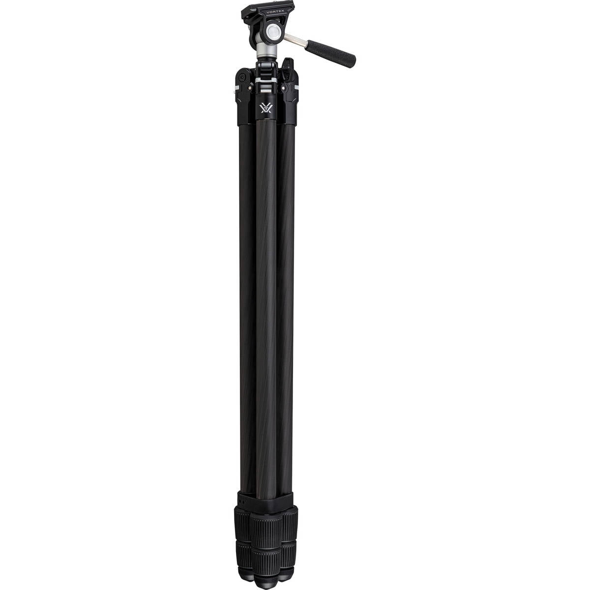 Vortex Optics Ridgeview Carbon Tripod Kit - Carbon Fiber Tripod, 2-Way Pan Head, 22 lb Max Load, Rubber Feet - Unlimited, Unconditional Warranty