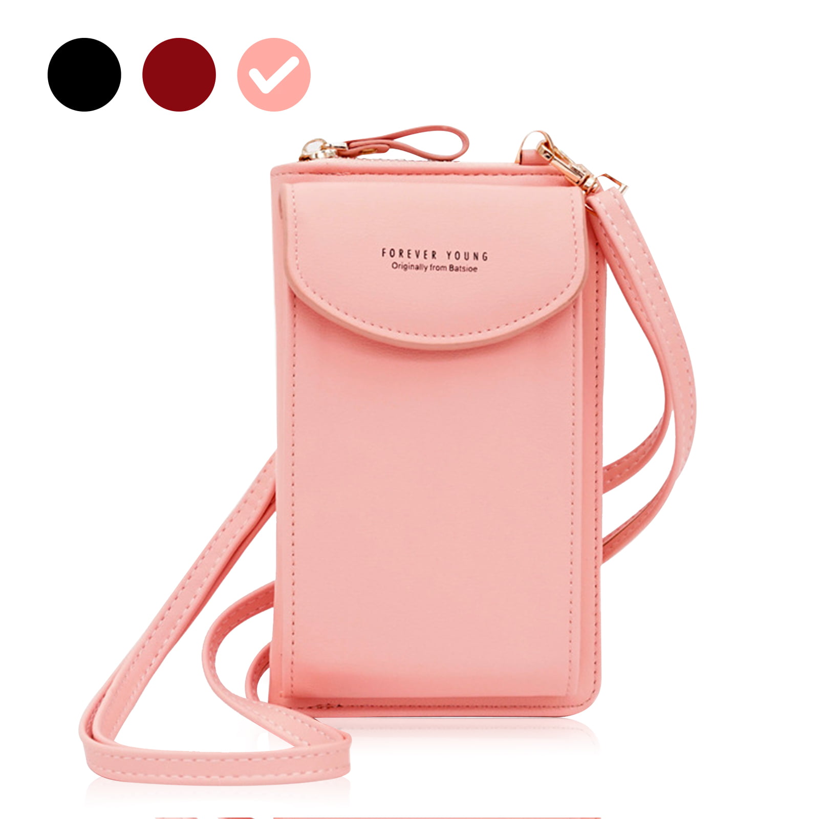 Cute Kitty Cell Phone Purse Small Crossbody Bag Wallet Shoulder Bag Card Holder Handbag For Women 