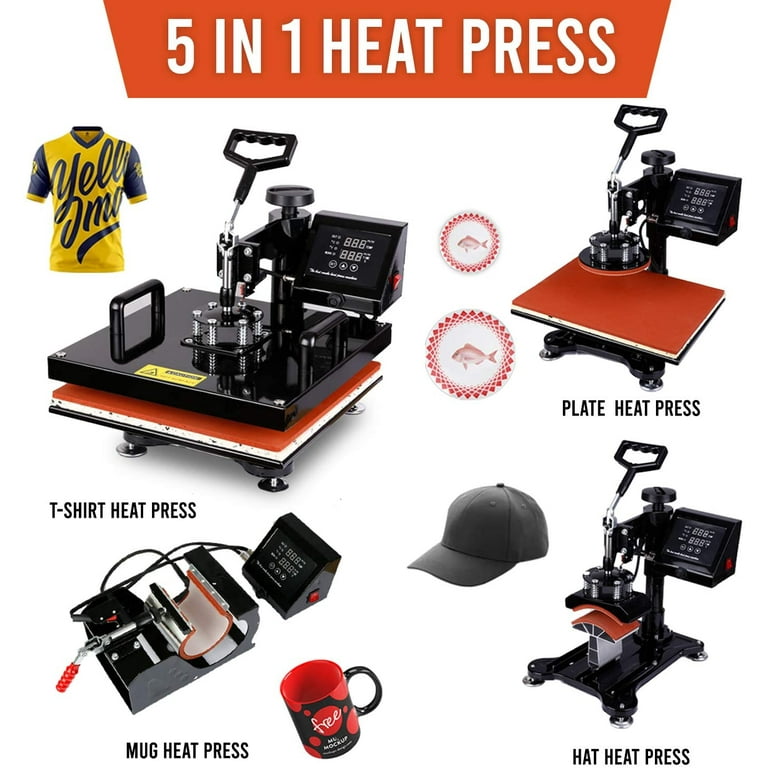 15X15 Diy Digital Clamshell T-Shirt Heat Press Machine – TeciSoft