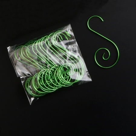 

Staron 20 PCS Ornament Hooks - Clearance (Green) 20 PCS Ornament Hooks - Hook Decorating Metal Wire Hangers For Deco