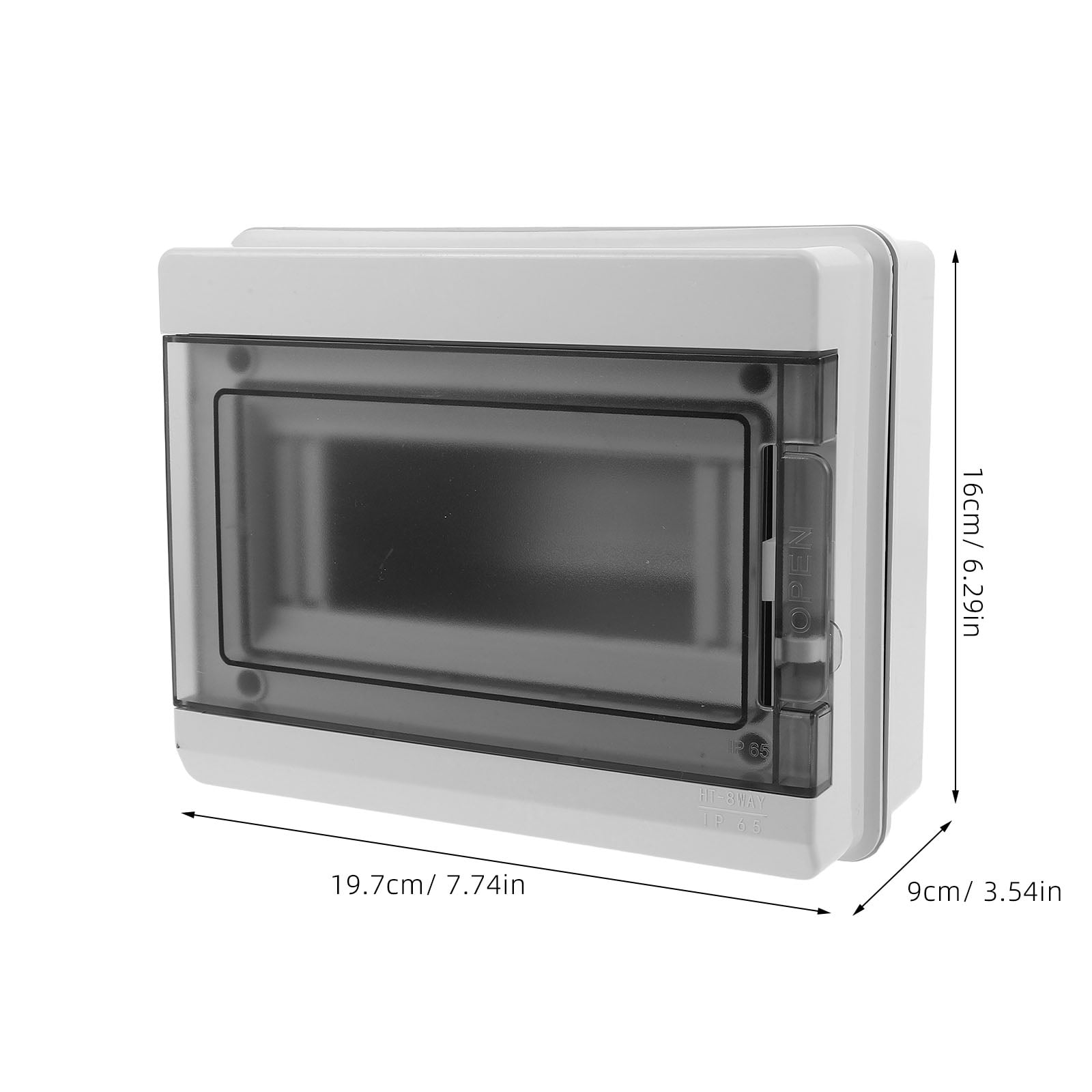 STRANDCHIC Compact Outdoor Electrical Box Weatherproof Plastic Enclosure with Clear Cover
