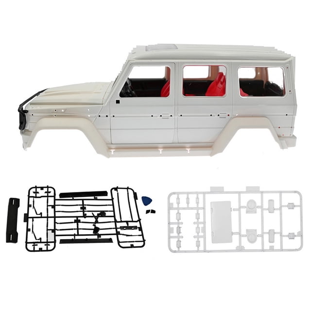 Car Body Shell RC Truck Body Tracción en las cuatro ruedas Coche de escalada Coches de juguete Accesorios para automóviles Vehículos Motores de juguete Herramientas de reparación 1 pieza Blanco Vogacara FN001776-03