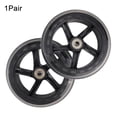thumbnail image 4 of 2 Pcs Roue de Trottinette Pu Roue Silencieuse Patins à Roulettes Chariot Roue Translucide, 4 of 9