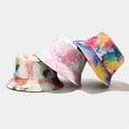 thumbnail image 4 of Lroveb Women Men Bucket Hats Unsiex Casual Fisherman Hat 3D Printed Pattern Tie Dye Double Basin Outdoor Visor Sun Hat, 4 of 7