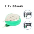 thumbnail image 3 of Long lasting 1.2V 80mAh Coin Cell 10 NiMh Rechargeable Batteries for Electric Toy Solar Equipment Calendar, 3 of 5