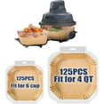 thumbnail image 1 of Doublures pour Friteuse à Air Chaud Ninja Crispi, Ensemble de 250 Pcs Doublures en Papier Parchemin pour Ninja FN101 4QT&6 Tasses Récipients en Verre, Accessoires de Cuisson pour Friteuse à Air Ninja Crispy, 1 of 6
