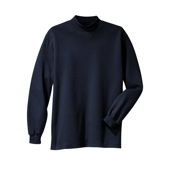 Gravity Threads Col Roulé Simulé pour Hommes - Bleu Marine - 2TG