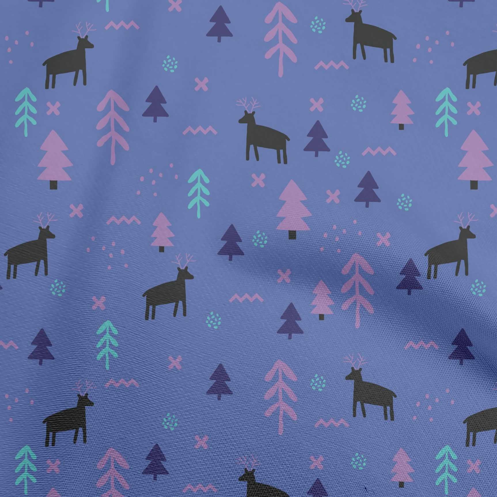 oneOone Cotton Flex Pastel Purple Fabric Christmas Diy Clothing Quilting Fabric Print Fabric By Yard 40 Inch Wide