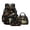 Black and Green - Cute Dinosaur, variant on Highland Cattle Aztec Printed Backpack for School Boys, 3Pcs School Backpack with Lunch Bag & Pencil Pouch, Primary Middle Students Bookbag Travel Daypack, Back to School Supplies