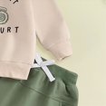 thumbnail image 4 of NOLDARES Infant Toddler Baby Boy Clothes 2pcs Long Sleeve Sweatshirt Tops T-Shirt Pocket Joggers Pants Cartoon Graphic Outfits Clothing Set(Green,2-3 Y), 4 of 6