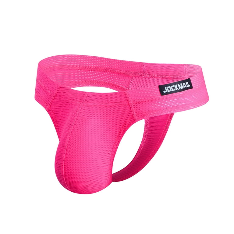 Mens Jockstrap Underwear Low Waist Mesh Breathable Athletic Supporter Jock Straps Spandex Hollow Hot Male Underpants