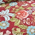 thumbnail image 4 of Lush Decor Sydney Floral Cotton Reversible Quilt, King, Red/Blue, 3-Pc Set, 4 of 7