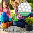 thumbnail image 3 of Dirt Garden Sieve Soil Sifter Stainless Rocks Compost Sifting Pan Round Soil Sand Sieve Soil Riddle Soil Filter for Gravel Soil Sand, 3 of 7