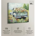 thumbnail image 2 of Vintage Trucks And Flowers Chic Farmhouse Canvas Wall Art by Art Remedy, Gallery Wrapped, 40"x40", 2 of 7