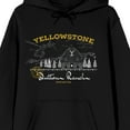 thumbnail image 2 of Yellowstone Dutton Ranch Forest Composition Art Long Sleeve Men's Black Hooded Sweatshirt-Medium, 2 of 4