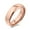 Rose, variant on Bling Jewelry Mens Plain Dome 6MM Wedding Band Ring Black Silver Rose Gold Titanium Comfort Fit