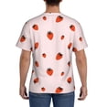 thumbnail image 2 of Rocae Strawberry for Men's Moisture-Wicking Crew Tee - T-Shirt for Sports, Outdoor Activities, and Casual WearLarge, 2 of 9