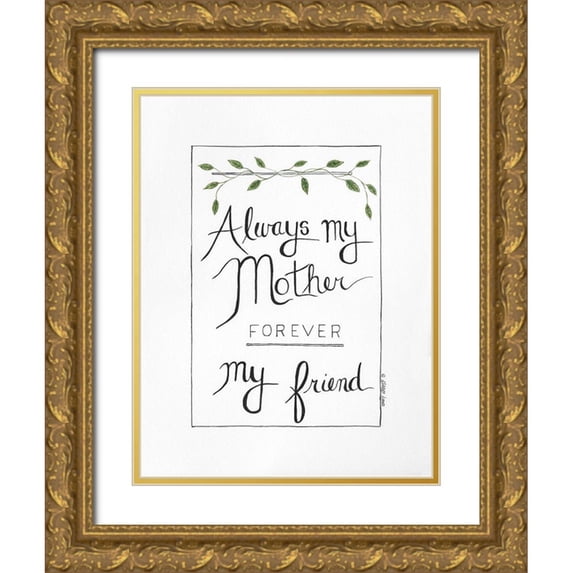 Shamp, Cindy 12x14 Gold Ornate Wood Framed with Double Matting Museum Art Print Titled - Forever Friend