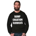 thumbnail image 4 of Dad Bump Creation Baby Announcement Men's Big & Tall Crewneck Sweatshirt Brisco Brands 5X, 4 of 5