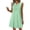 Green, variant on Iyufng Casual Summer Short Dresses for Women Round Neck Loose Fit Sleeveless Dress