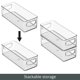 thumbnail image 5 of Contenedores de almacenamiento mDesign Ligne con asas, paquete de 2, 5 of 9