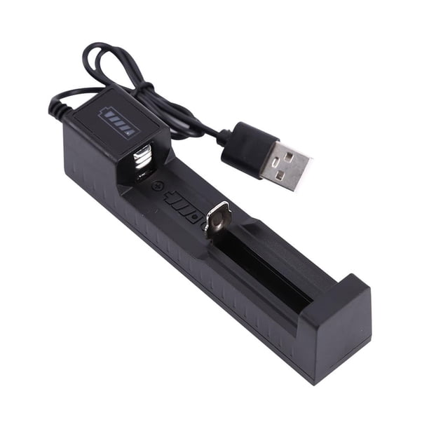 Cargador de batería Adaptador de carga de 1 ranura USB para 18650 21700 22650 16340 JShteea El nuevo