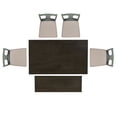 thumbnail image 4 of Powell Willow 6-Piece Dining Set, Distressed Brown and Teal Blue, 4 of 15