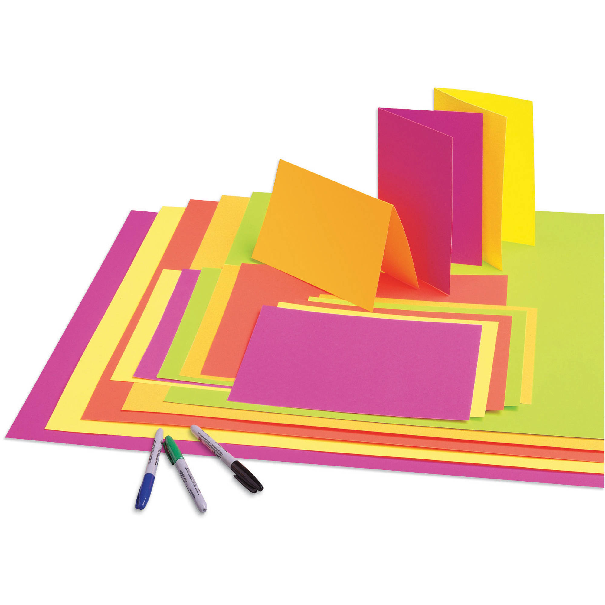 PaconÂ® Neon Poster Board, 22" x 28", Assorted Neon Colors, 25 Sheets - image 3 of 5