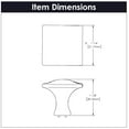 thumbnail image 2 of Hickory Hardware Craftsman 1-1/4 Inch Diameter Oil Rubbed Bronze Highlighted Cabinet Knob P2172-OBH, 2 of 7