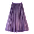 thumbnail image 5 of Angala Carnival Women's A Line Tulle Party Dinner Skirt Brown Stretchy High Waisted Flared Skirt Beautiful Cozy Women's Dress, 5 of 5