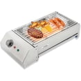 thumbnail image 5 of Electric Barbecue Grill, 21' Tabletop Griddle 1800W Stainless Steel BBQ Grill 110V, 5 of 5